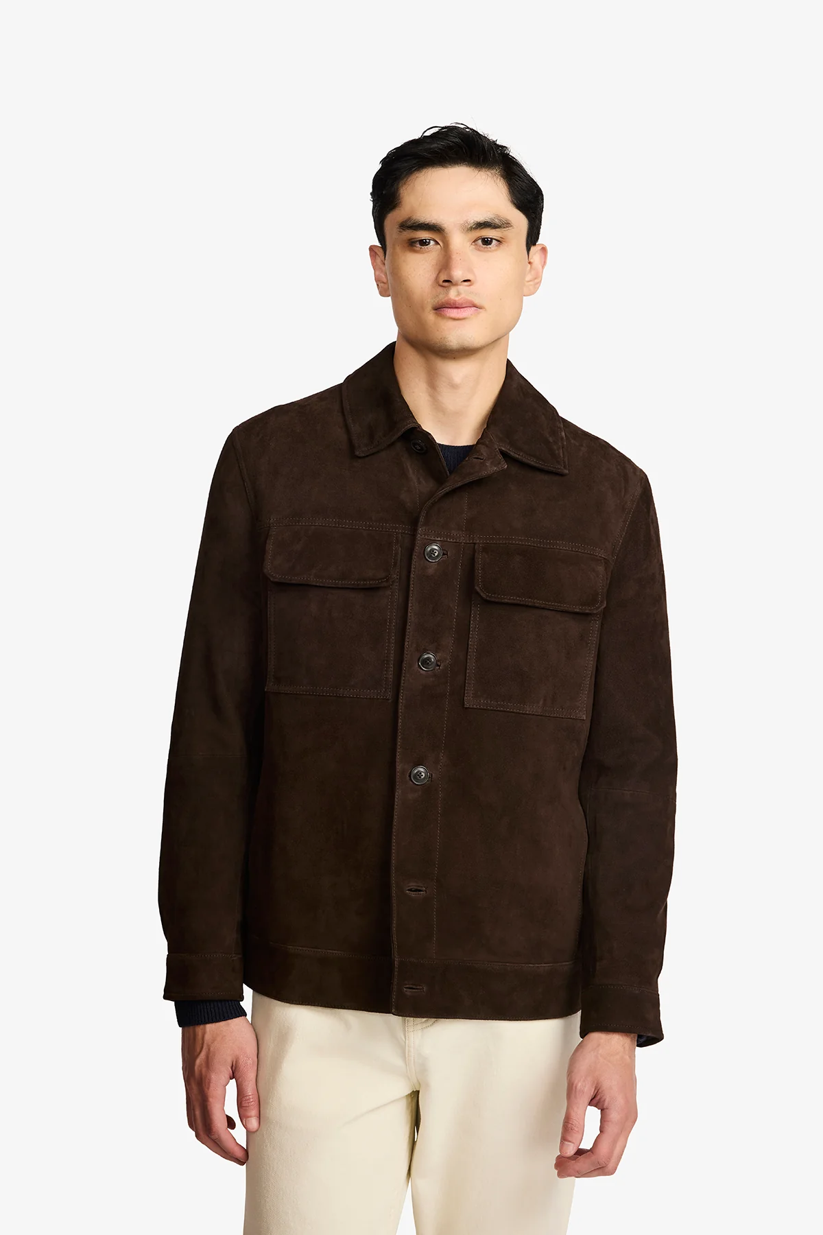 Mercer Brown Suede Jacket - Image 6