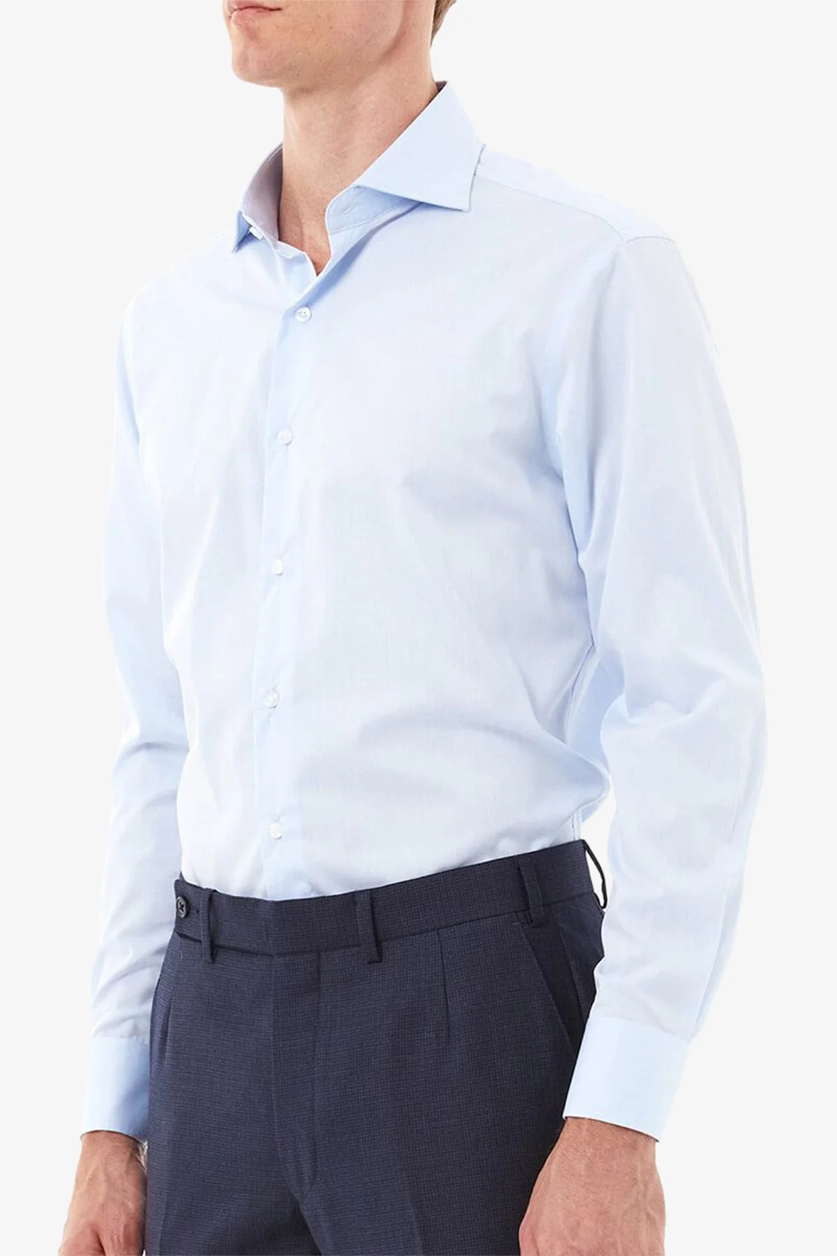 Miles - Twill Light Blue Shirt - Image 4