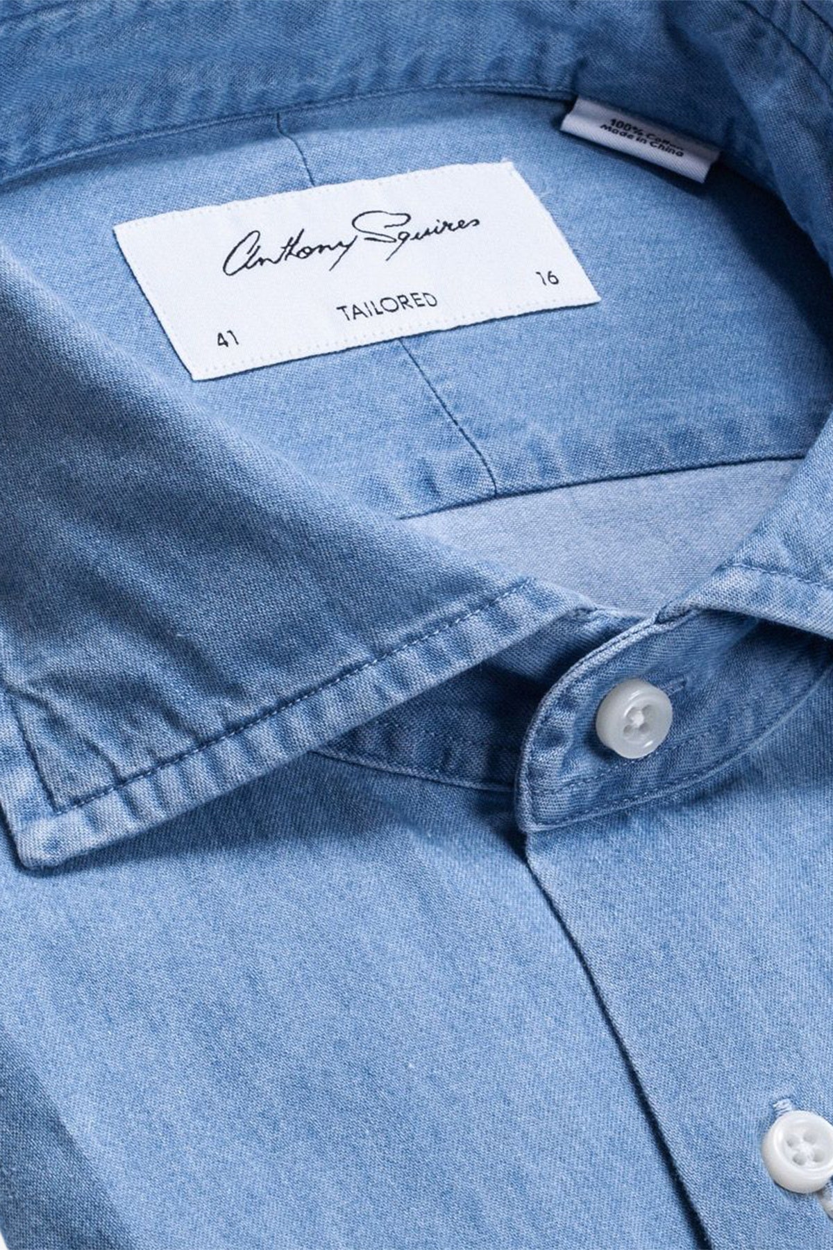 Nigel - Light Blue Denim Shirt - Image 3
