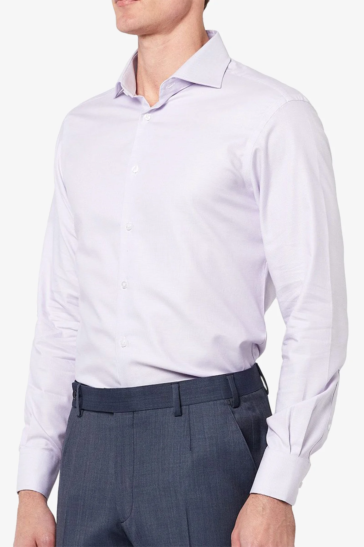 Nigel - Lilac Business shirt - Image 4