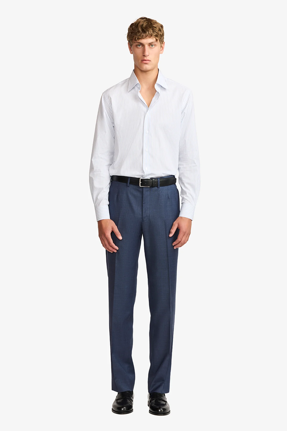 Norris formal shirt - blue stripe - Image 2