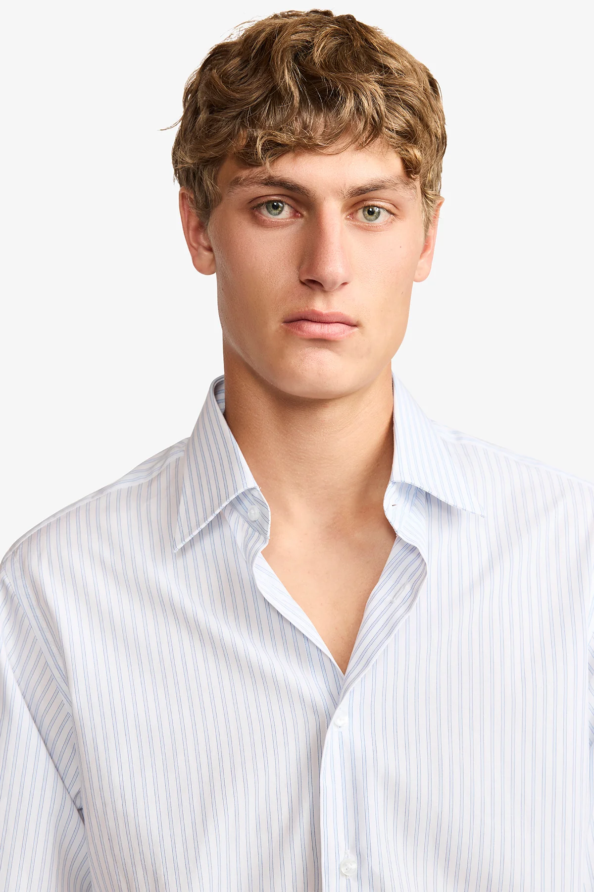 Norris formal shirt - blue stripe - Image 7