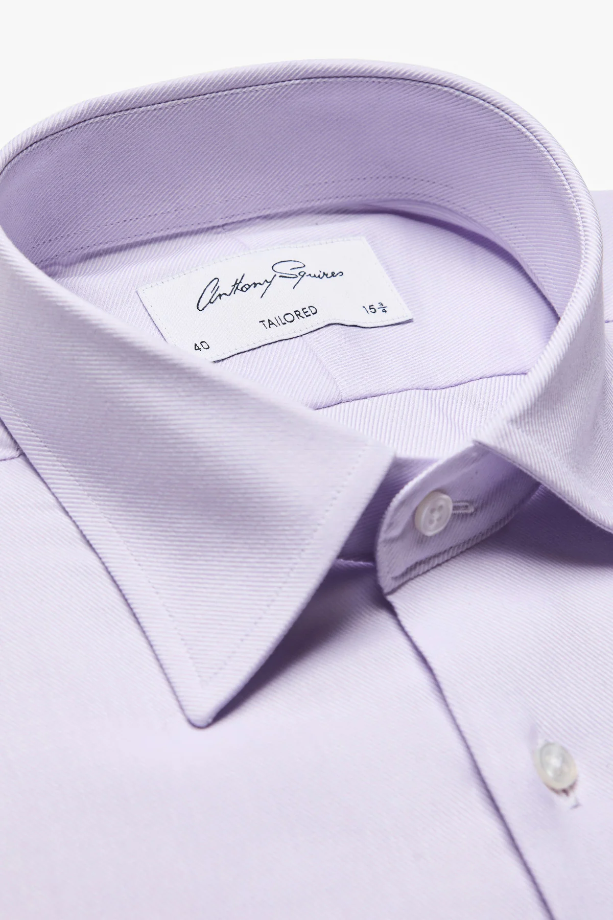 Norris Formal Shirt - Lilac Twill - Image 3