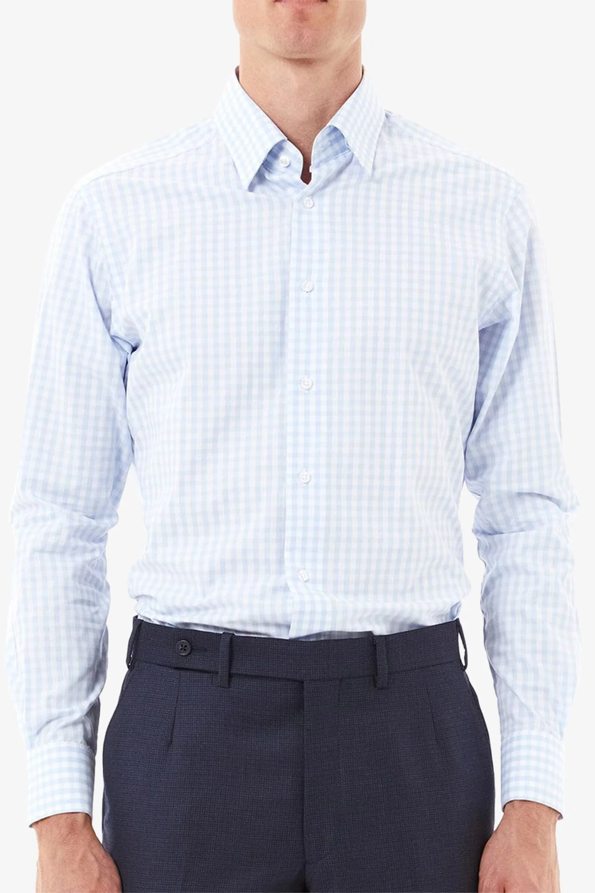 Norris - Light Blue check Shirt - Image 2