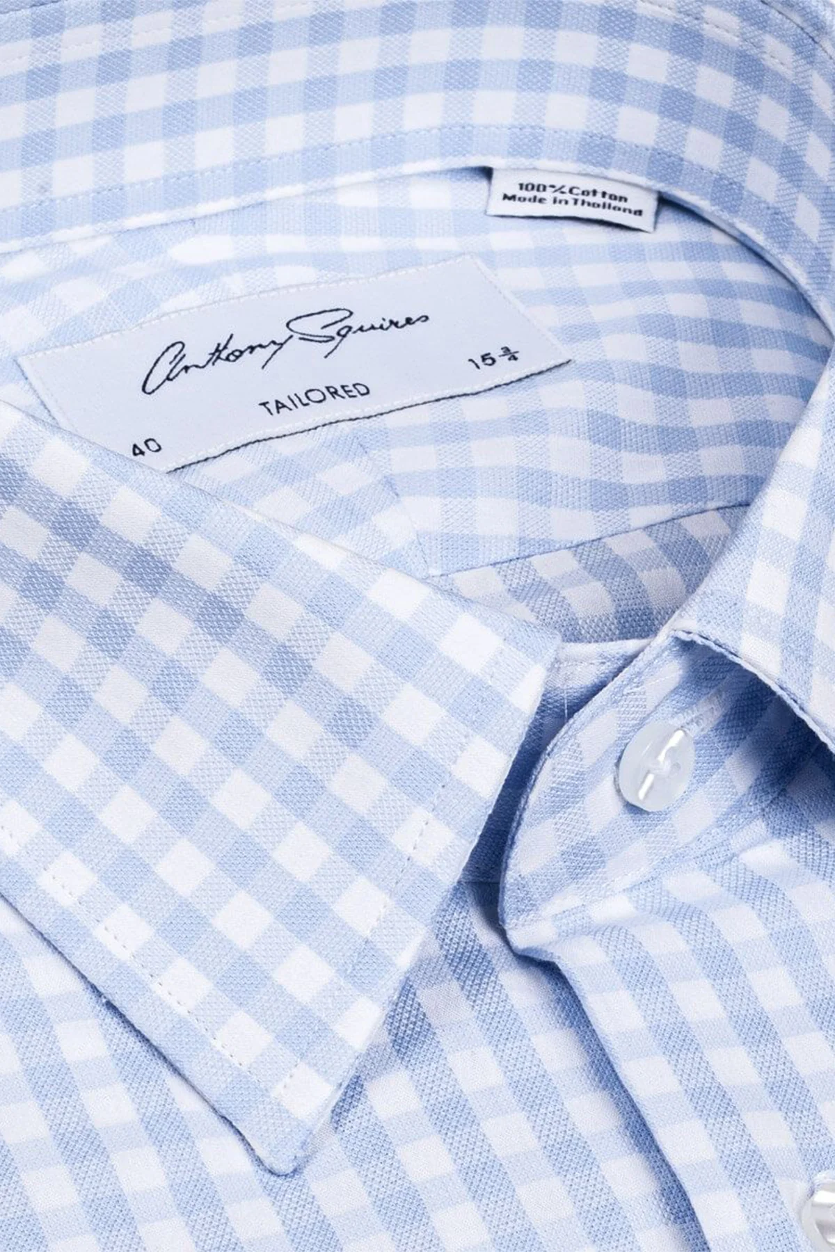 Norris - Light Blue check Shirt - Image 3