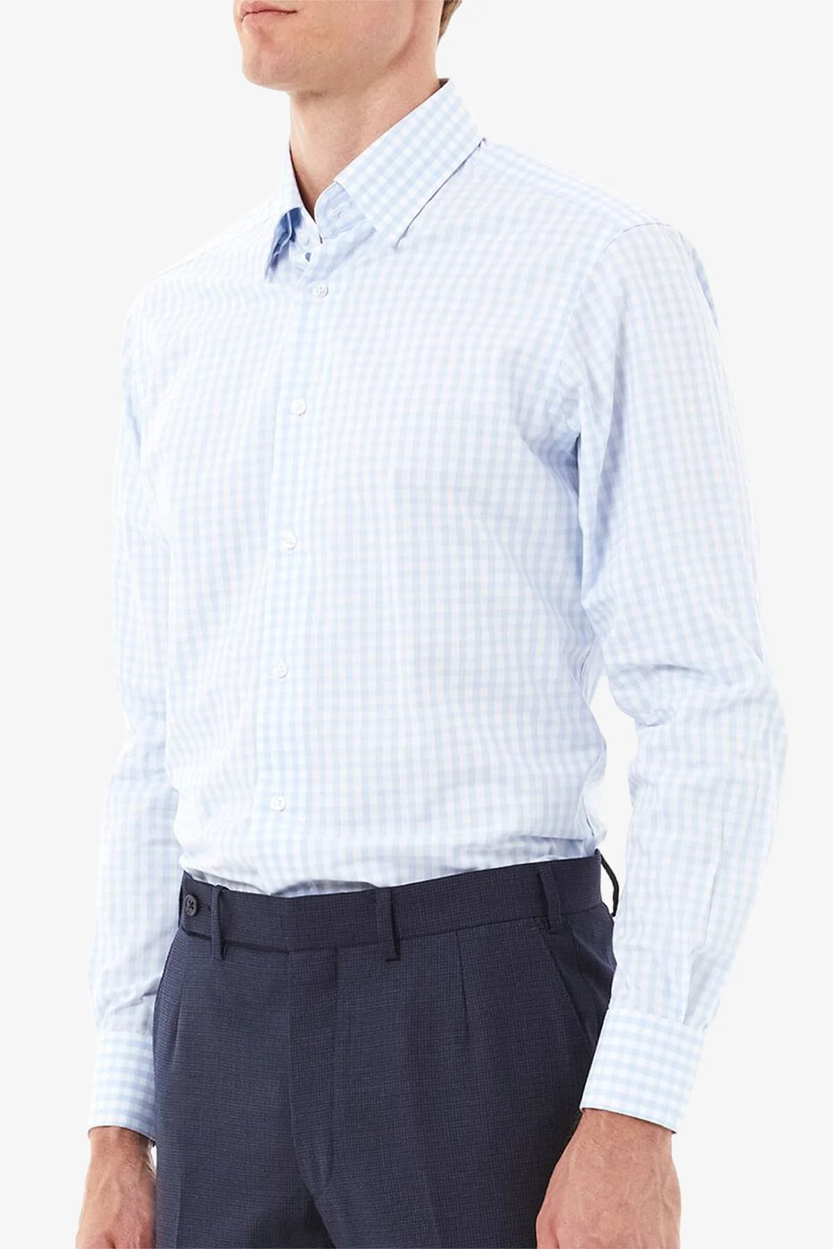 Norris - Light Blue check Shirt - Image 4