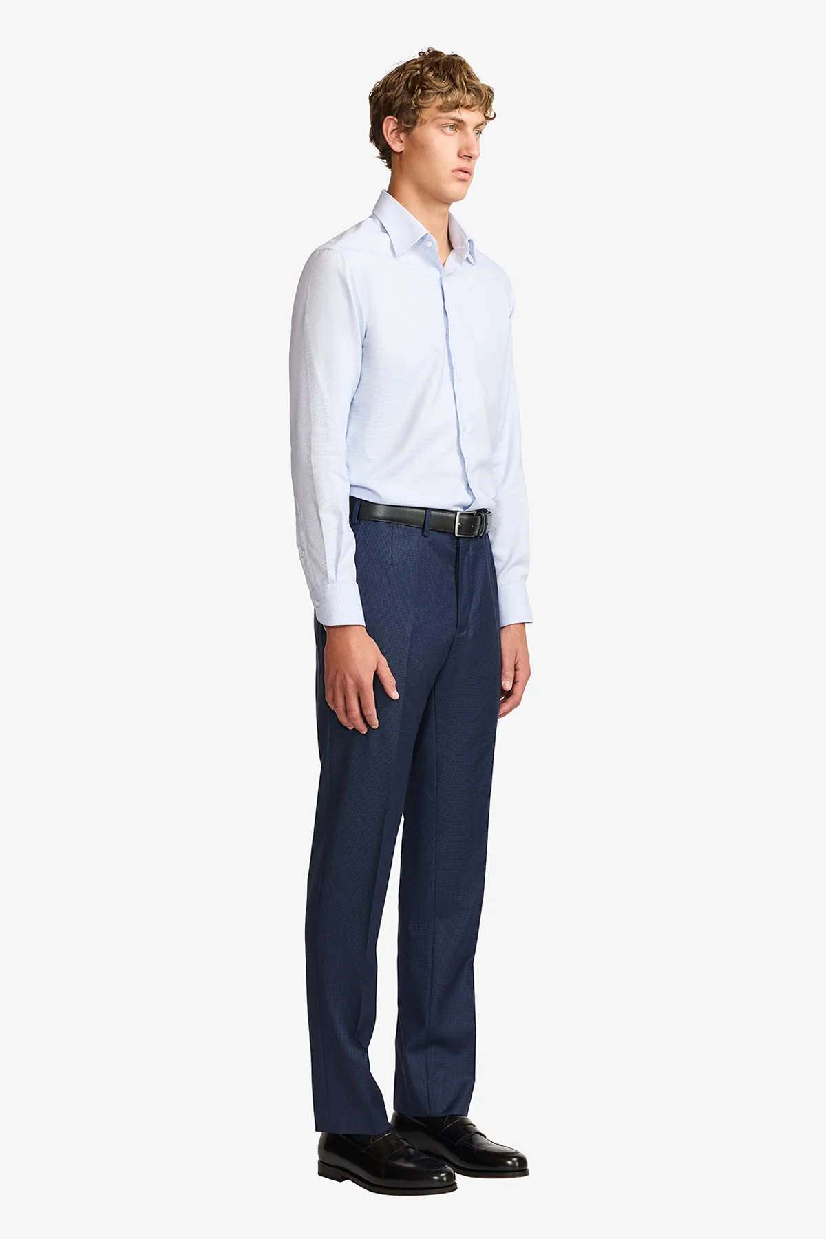 Onder formal shirt - blue microdesign - Image 4