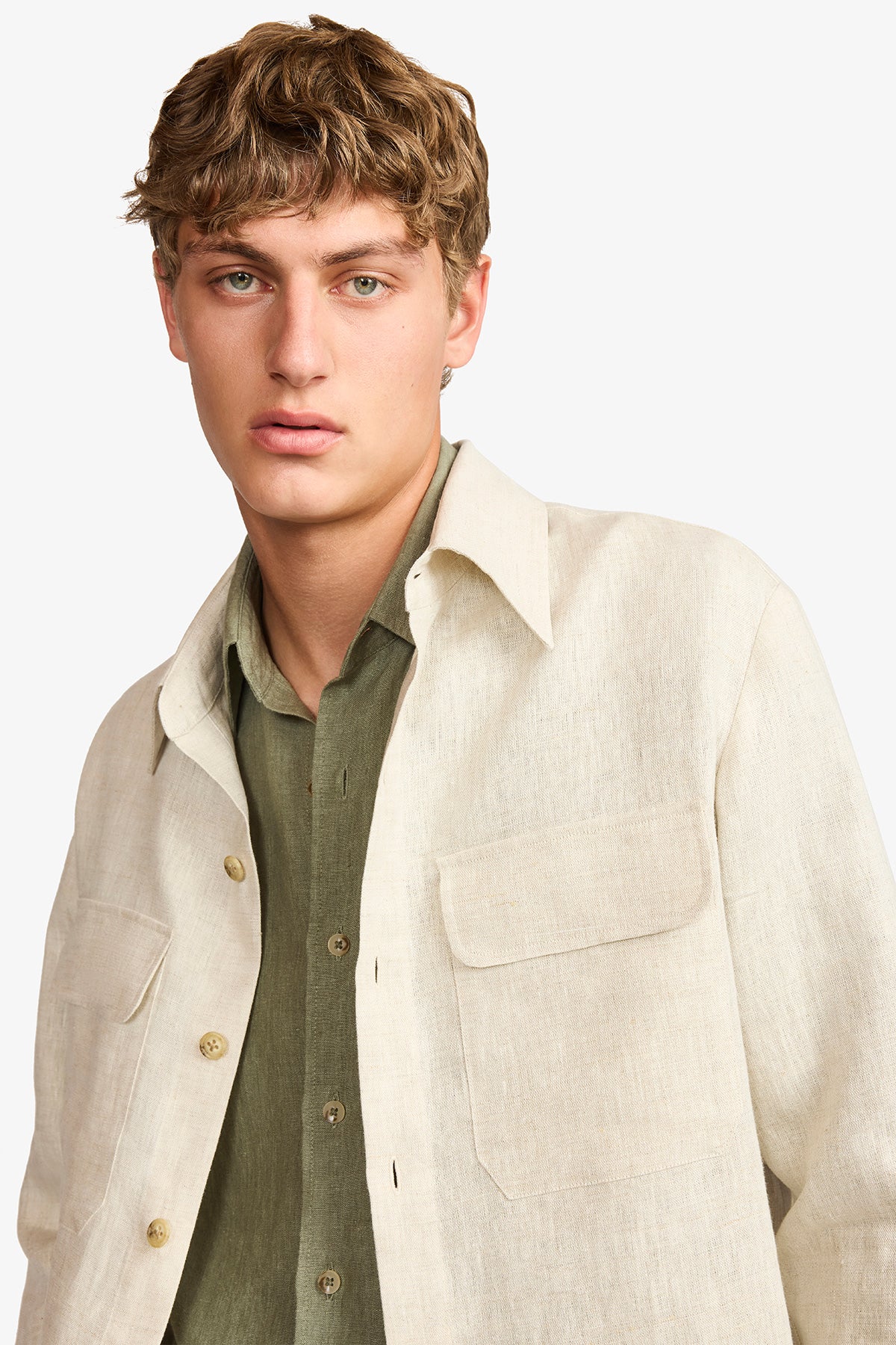 Overshirt - linen - Image 9