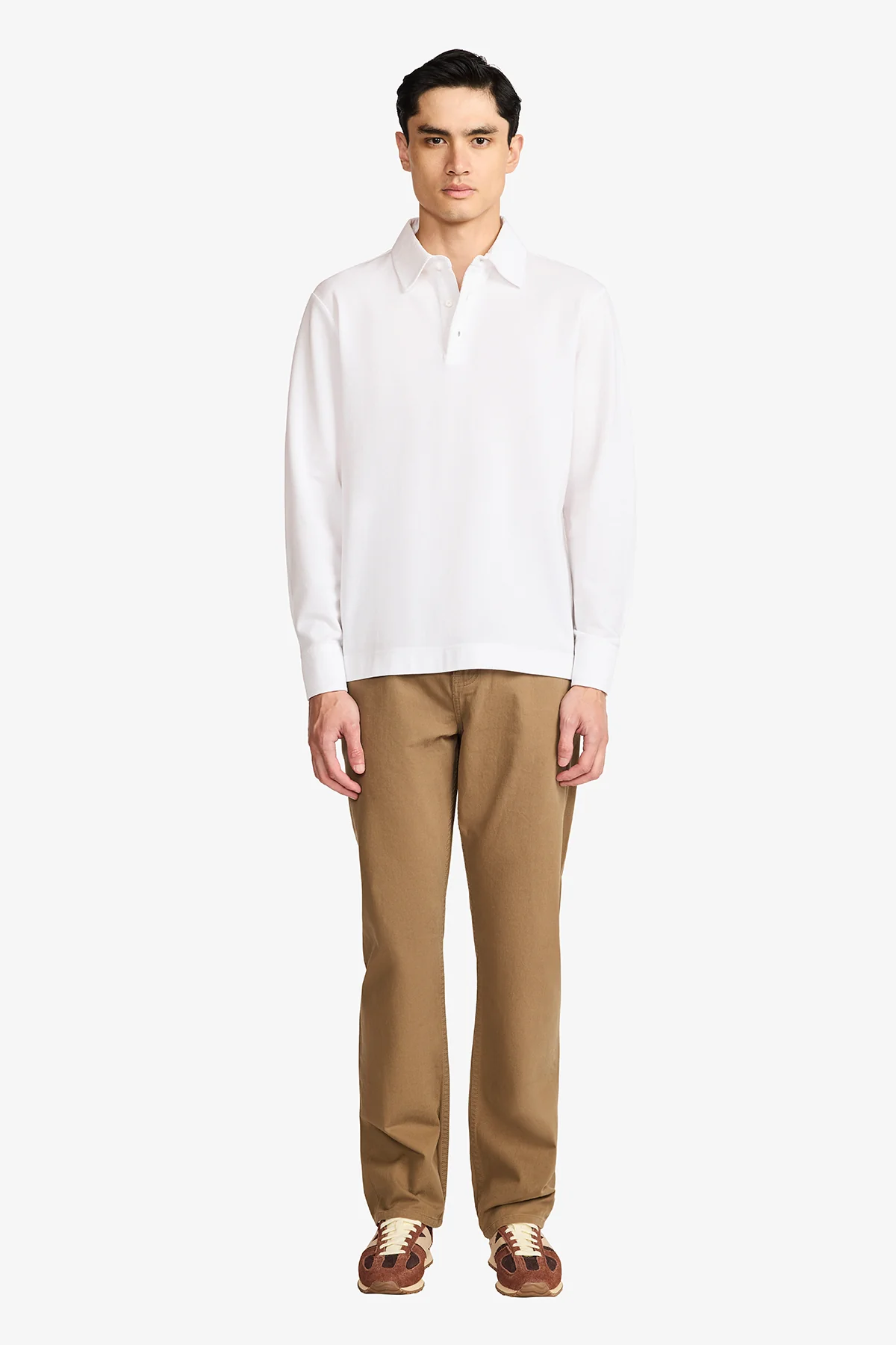 Raffa White Knitted Polo - Image 2