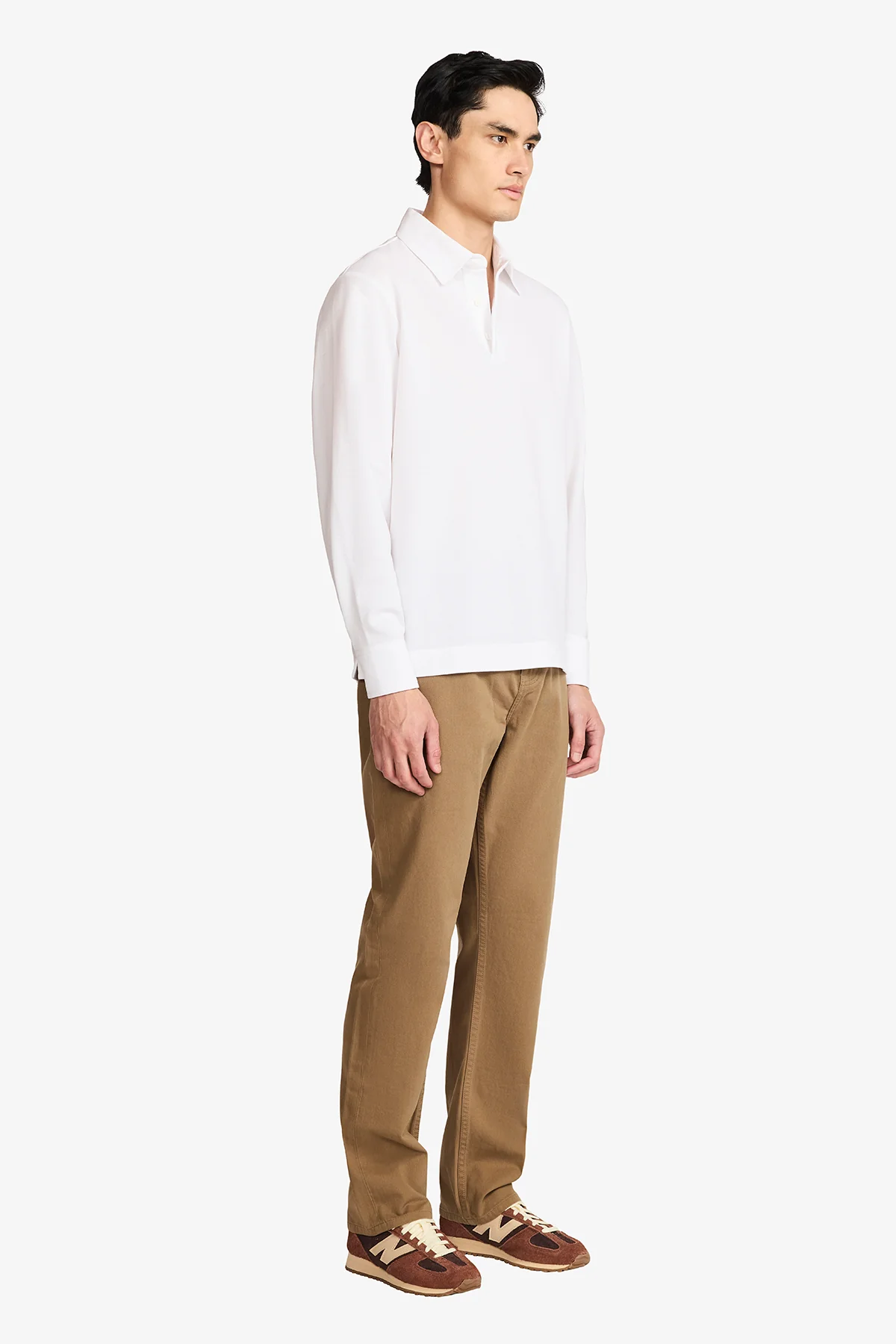 Raffa White Knitted Polo - Image 4