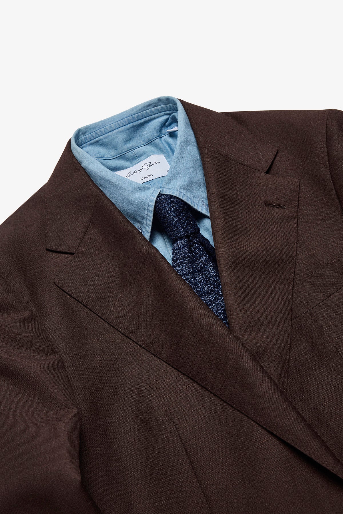Romeo suit - Brown linen/wool blend - Image 3