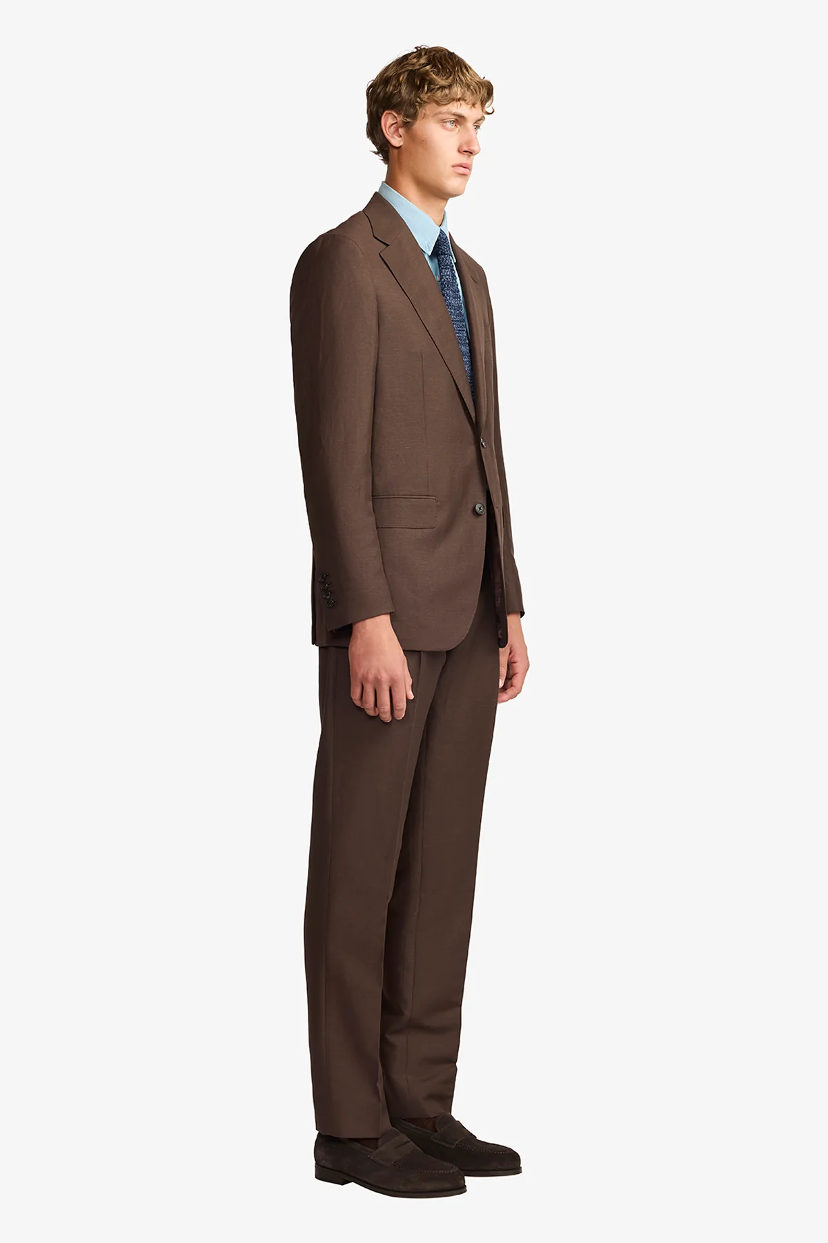 Romeo suit - Brown linen/wool blend - Image 8