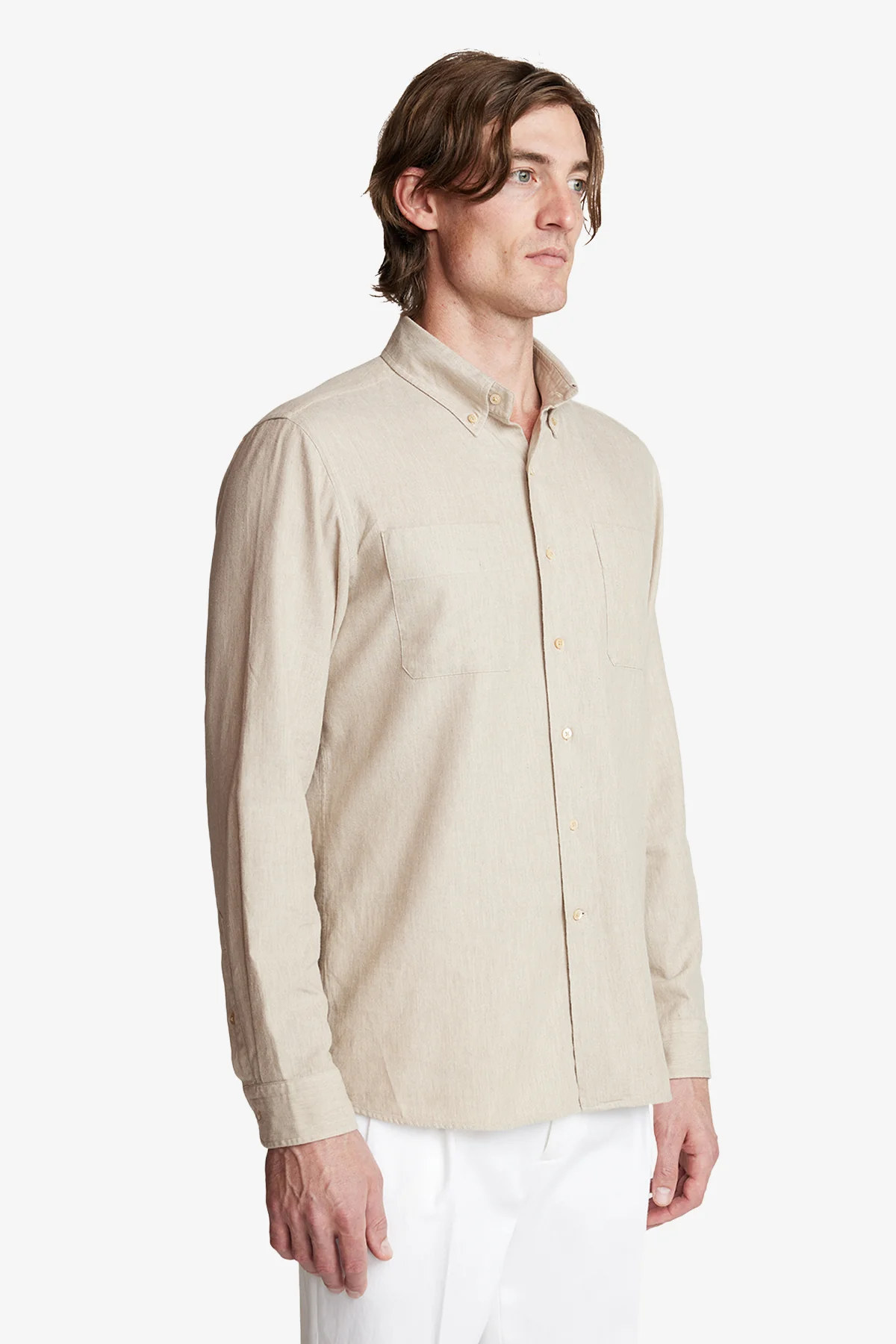 Sam - Beige brushed twill - Image 5