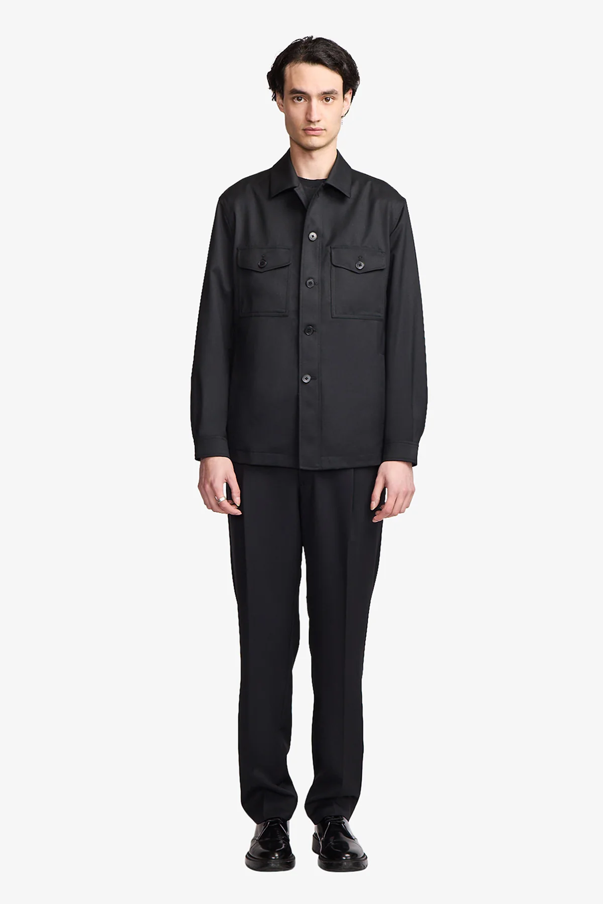 Saunder black twill jacket - Image 2
