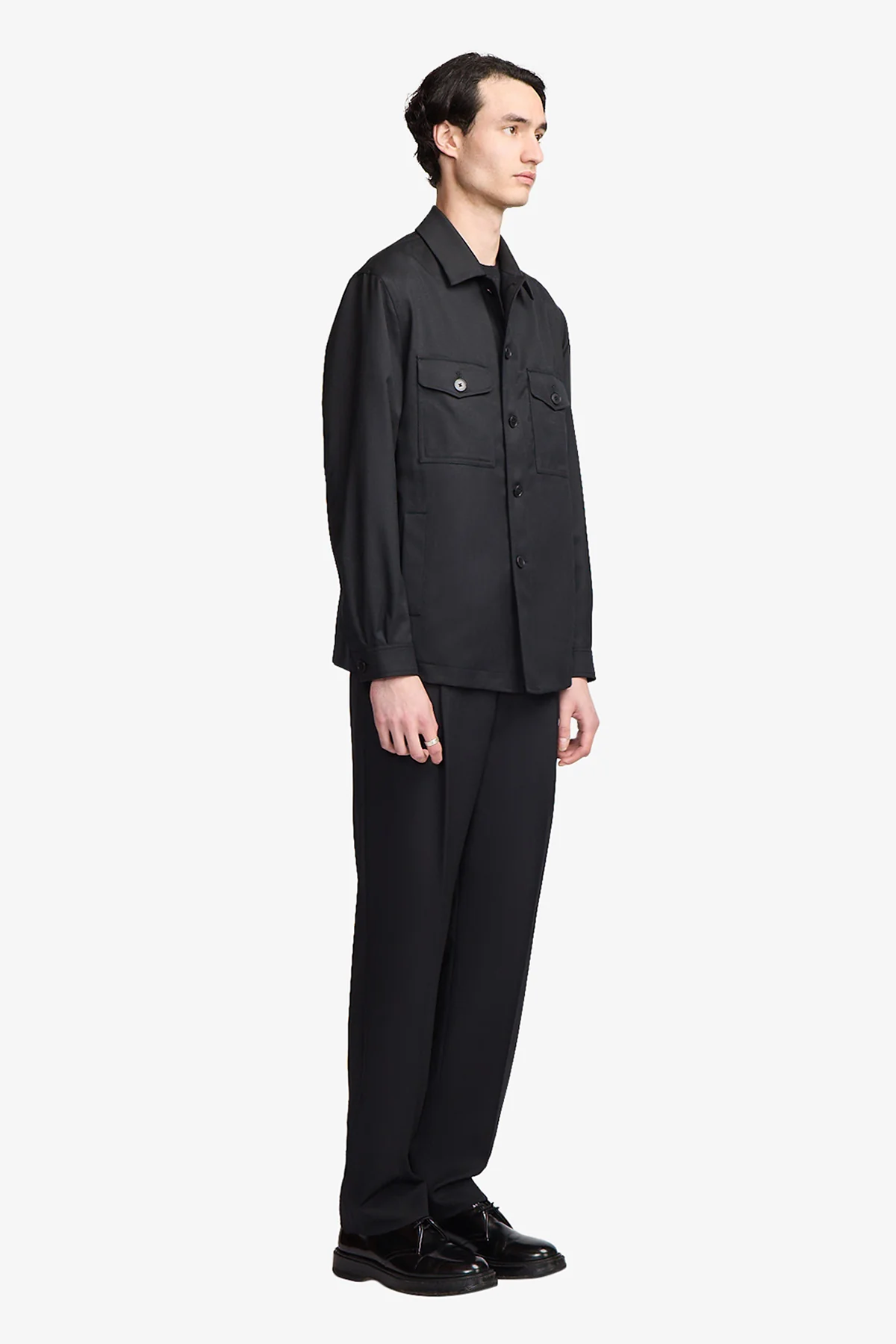 Saunder black twill jacket - Image 8