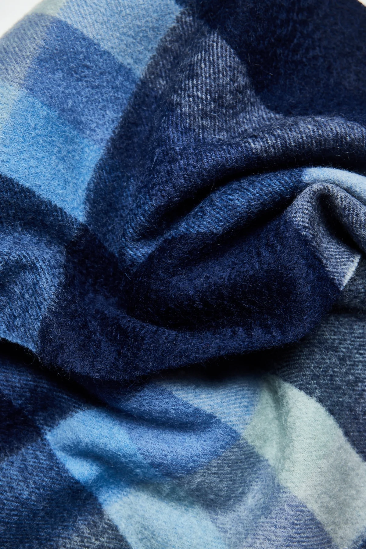 Scarf - Cashmere Blue Check - Image 3