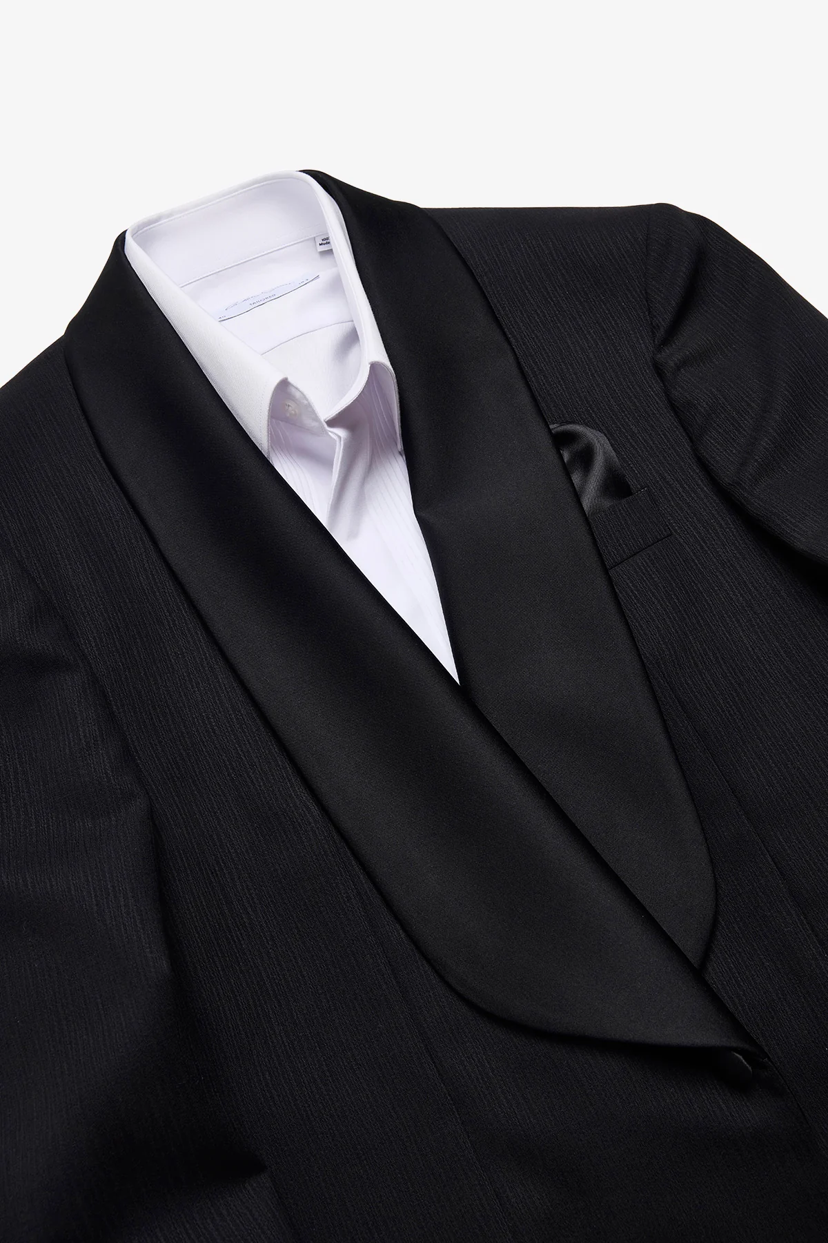 Shawn blazer - Wool in black with surface interest - Image 3