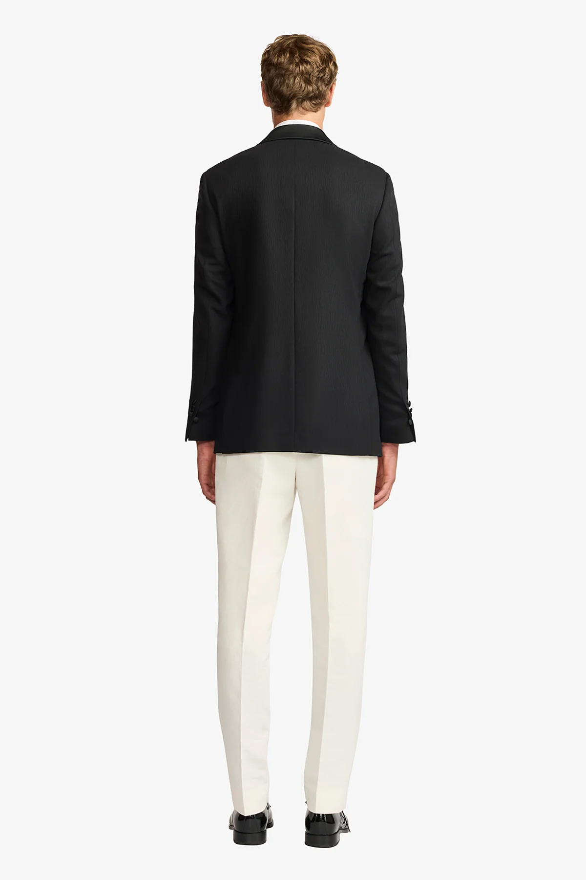 Shawn blazer - Wool in black with surface interest - Image 9