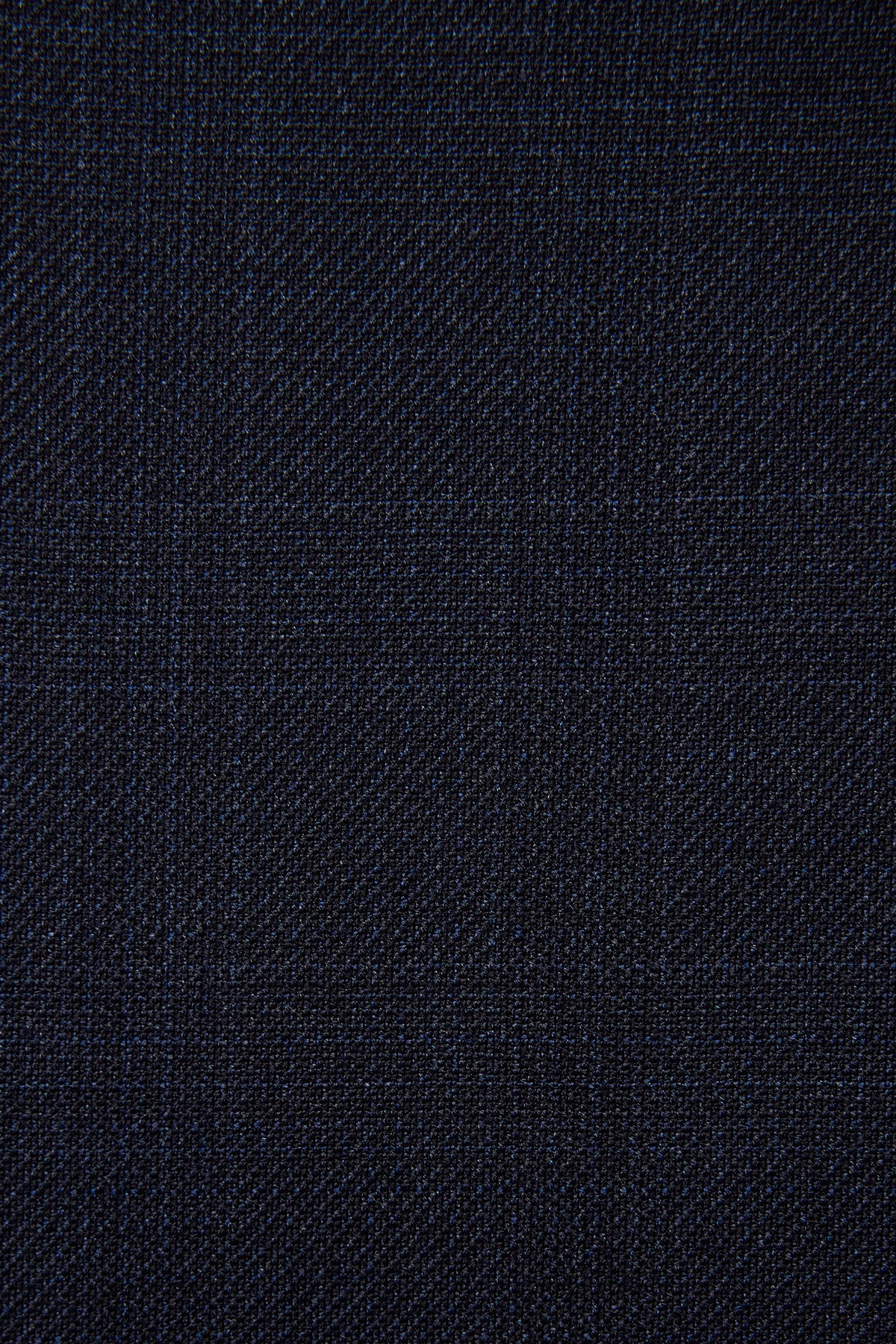 Slack trouser - Navy mulitcheck in pure wool, super 110's - Image 4