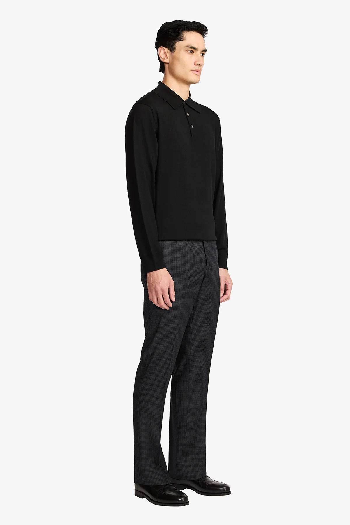Slack Trouser - Wool In Tonal Houndstooth - Image 6