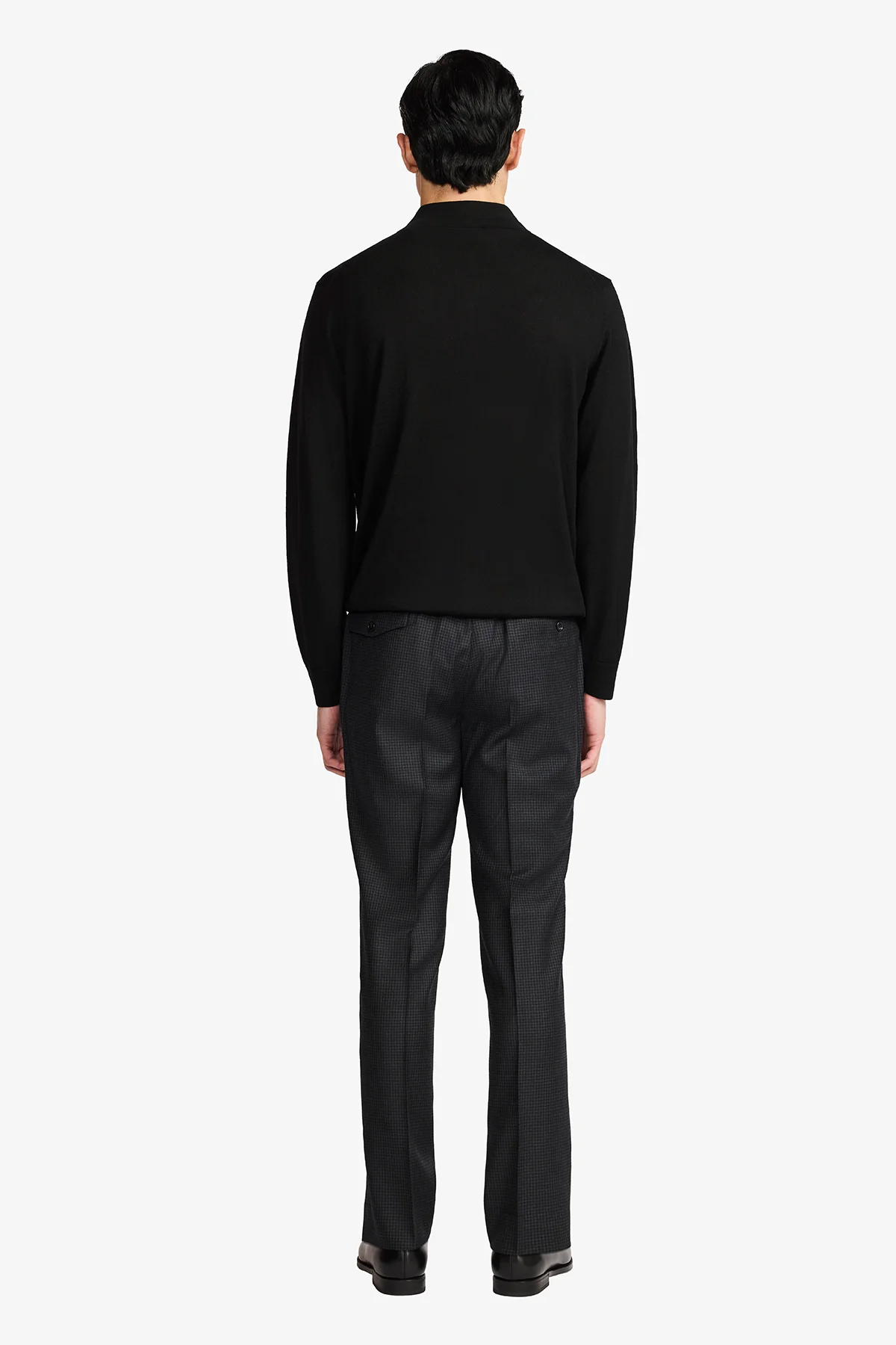 Slack Trouser - Wool In Tonal Houndstooth - Image 7