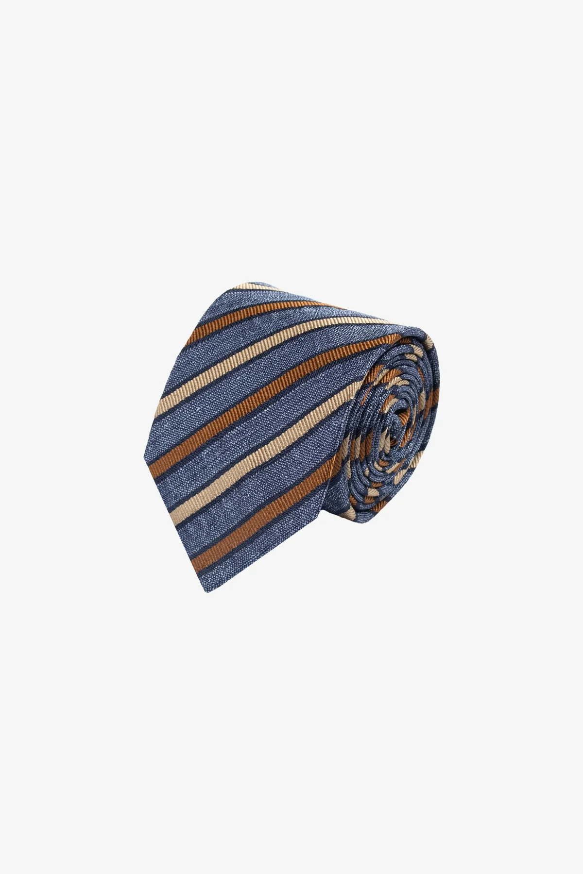 Tie - Silk light blue with stripes