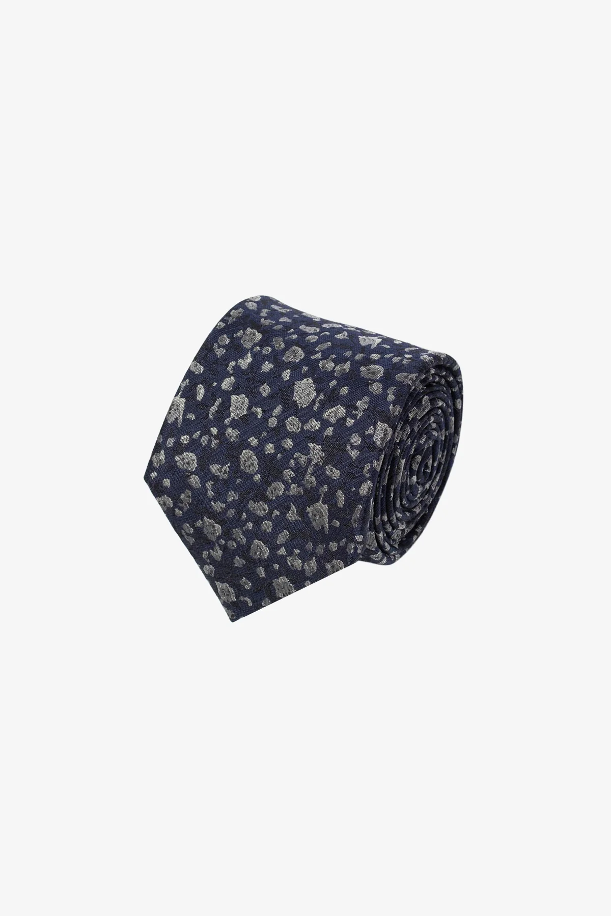 Tie - Silk pattern mid blue