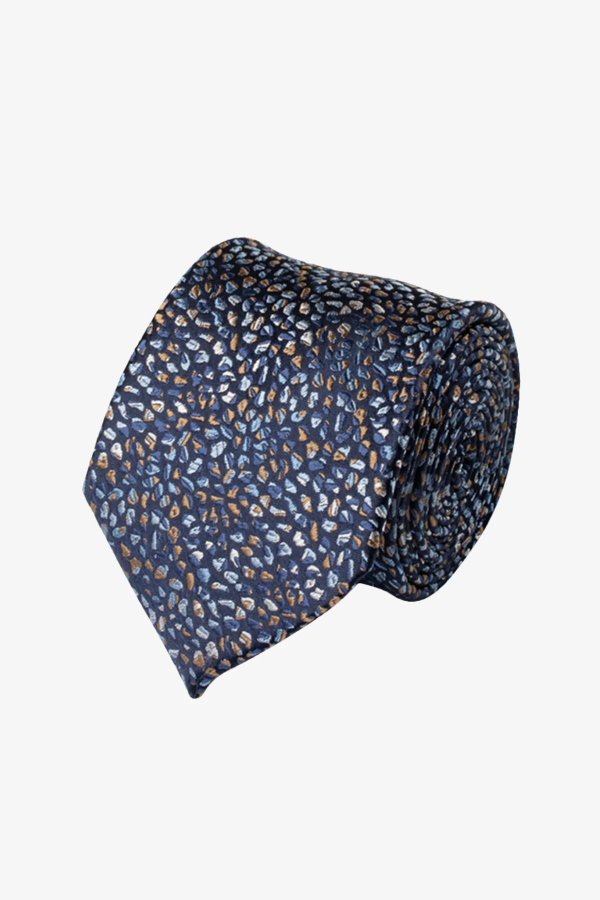 Tie - Silk navy with stones