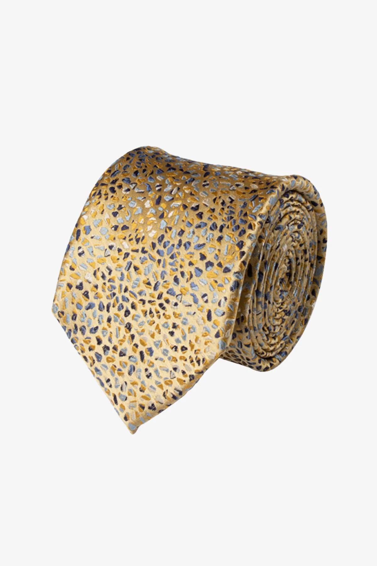 Tie - Silk yellow with stones