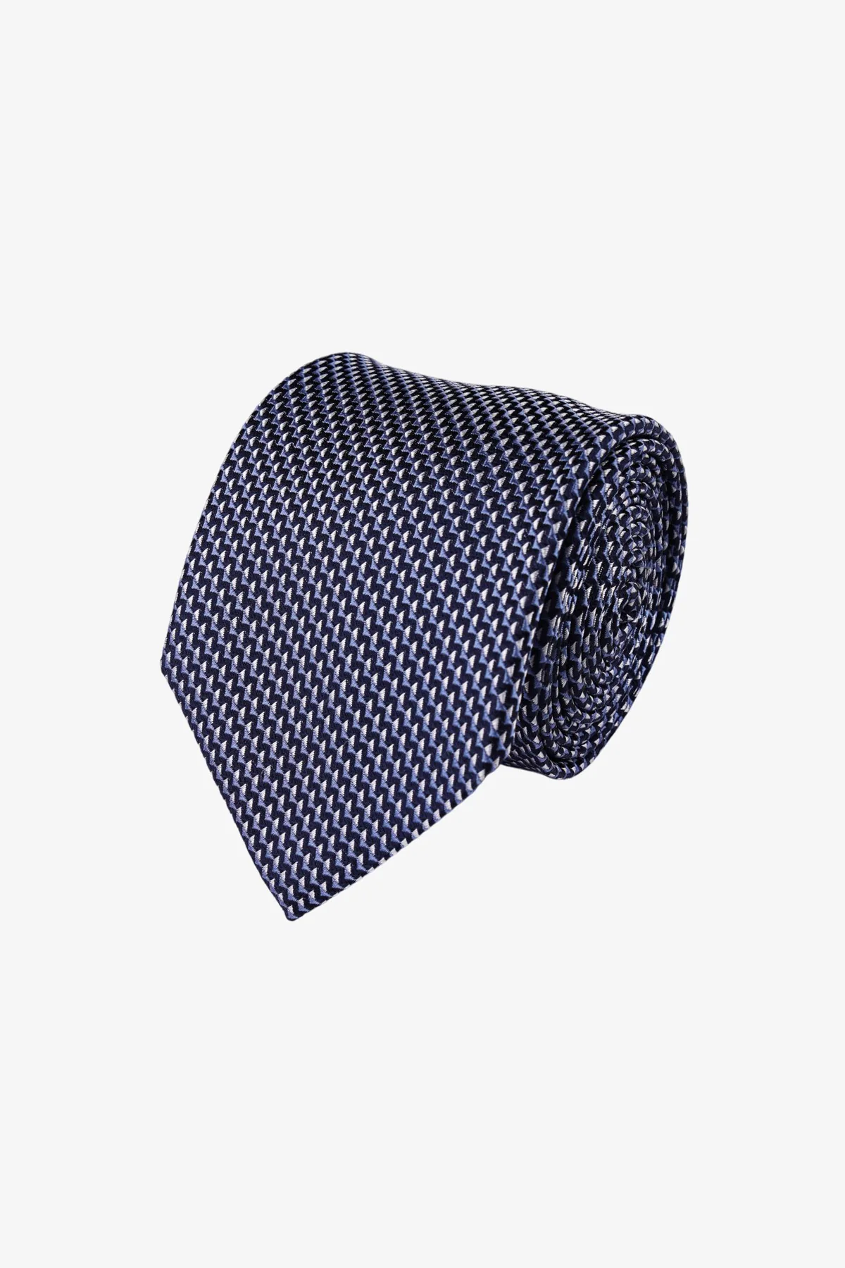 Tie - Silk Navy Pattern