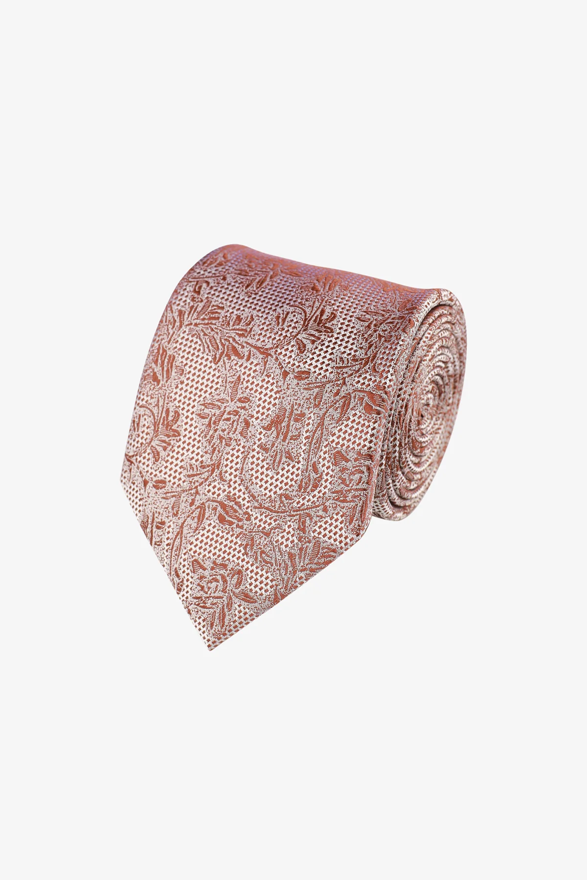 Tie - Silk pink florals