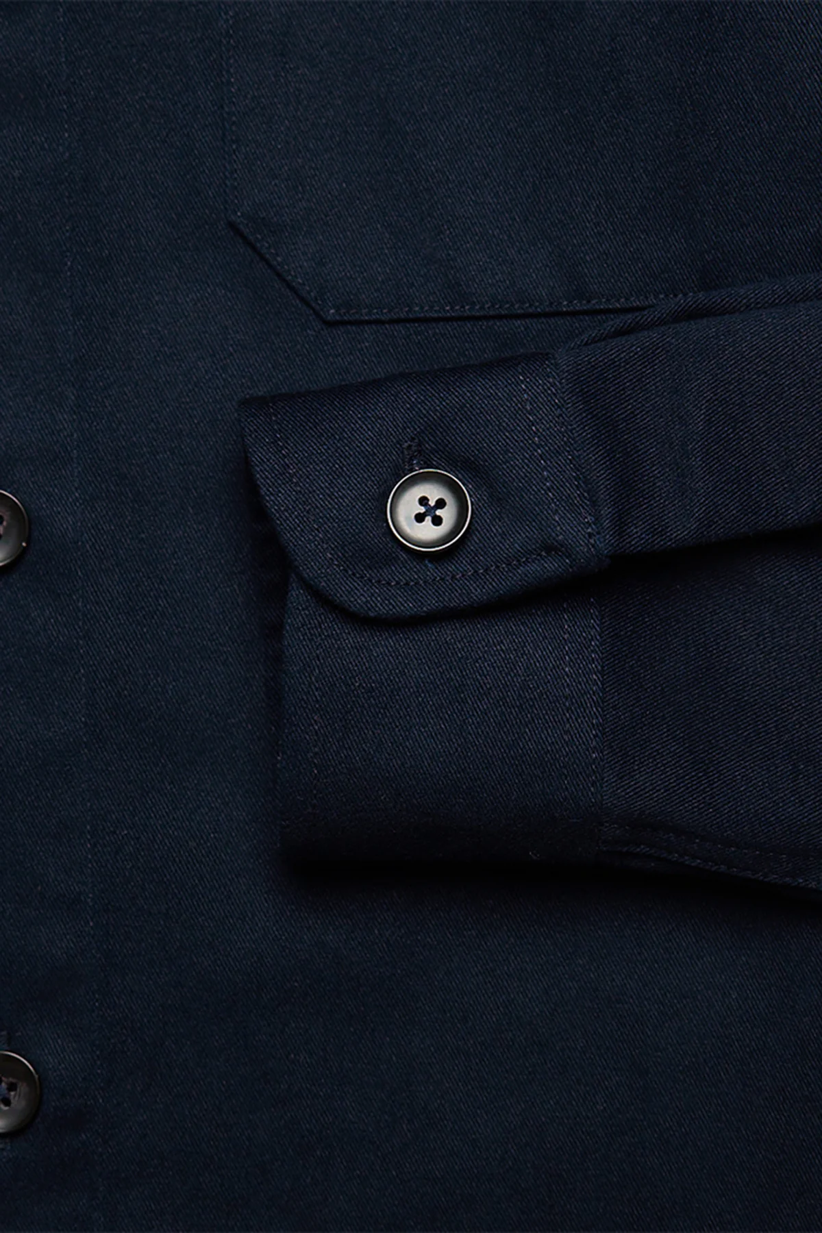 Wright navy overshirt - Image 6